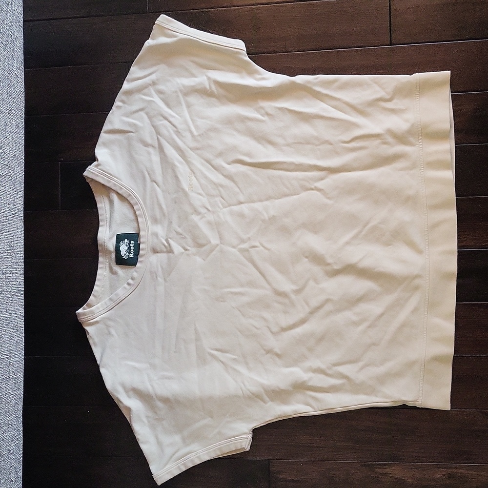Roots flannel short sleeve top